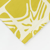 Mozaïek Whimsy Yellow Mustard Fleece Deken (Hoek)