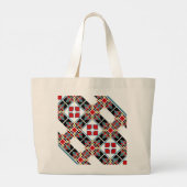 Mozaïek yogamat grote tote bag (Achterkant)