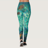 Mozaïek Zee Leggings zwemmen met schildpadden (Achterkant)