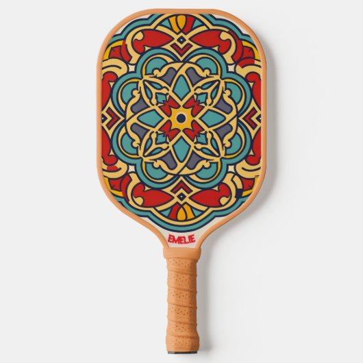 mozaïek zellige pickleball paddle (Voorkant)