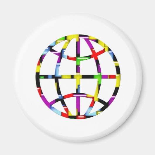 mozaïekaarde magneet (Voorkant)