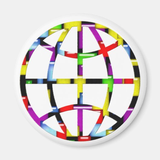 mozaïekaarde magneet (Voorkant)