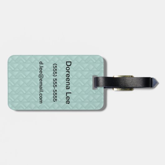 Mozaïekachtergrond Bagagelabel (Achterkant horizontaal)