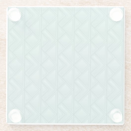 Mozaïekachtergrond Glazen Onderzetter (Achterkant)