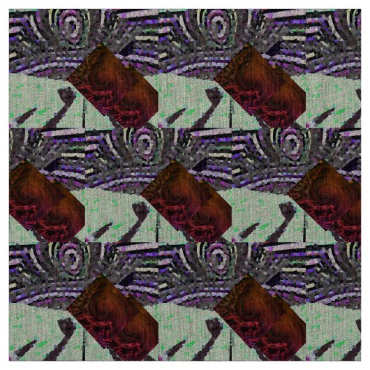 Mozaïekafbeelding met lichtgroene pistachio stof (Swatch)