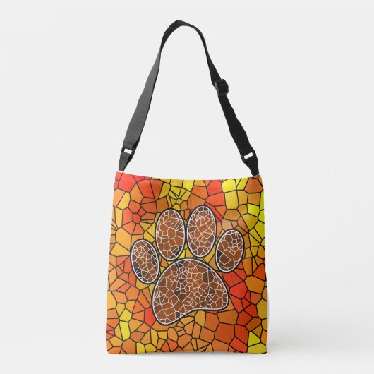 Mozaïekart, foto's afdrukken\ crossbody tas (Achterkant)