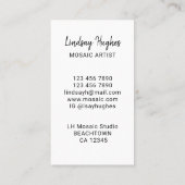 Mozaïekartistiek zakelijk Visitekaartje (Achterkant)