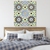 Mozaïekavement in het Alhambra, uit 'The Arabian Canvas Afdruk (Insitu (Slaapkamer))
