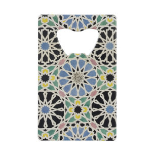 Mozaïekavement in het Alhambra, uit 'The Arabian Creditkaart Flessenopener