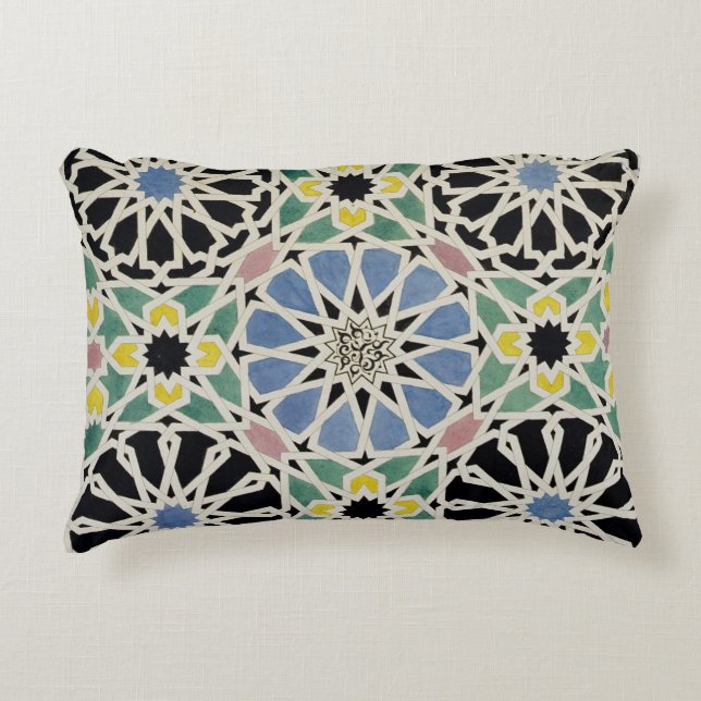 Mozaïekavement in het Alhambra, uit 'The Arabian Decoratief Kussen (Voorkant)