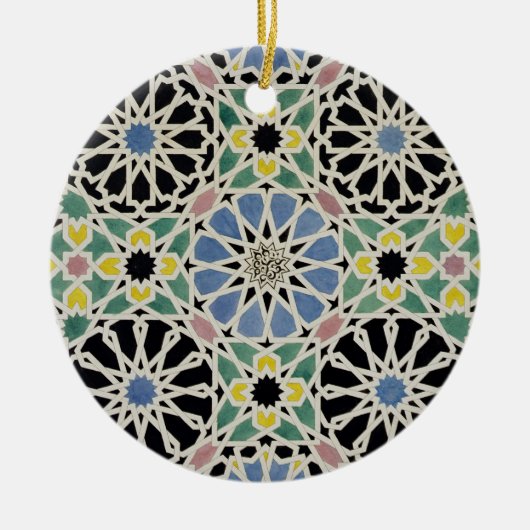 Mozaïekavement in het Alhambra, uit 'The Arabian Keramisch Ornament (Voorkant)