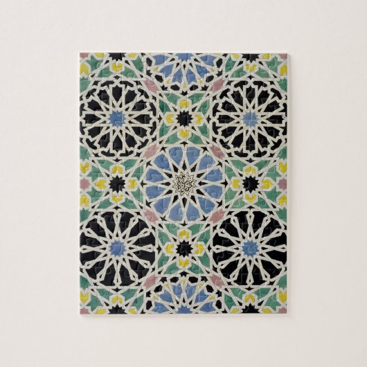 Mozaïekavement in het Alhambra, uit 'The Arabian Legpuzzel (Verticaal)