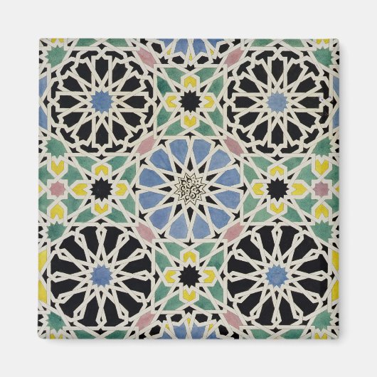 Mozaïekavement in het Alhambra, uit 'The Arabian Magneet (Voorkant)