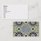 Mozaïekavement in het Alhambra, uit 'The Arabian Visitekaartje (Voorkant / Achterkant)