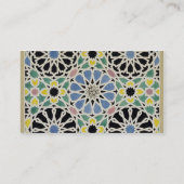Mozaïekavement in het Alhambra, uit 'The Arabian Visitekaartje (Achterkant)