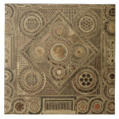 Mozaïekavement voor het Altaar, bord A van 'We' Tegeltje (Voorkant)