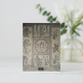 Mozaïekbedekking uit de Romeinse villa bij Laag Briefkaart (Staand voorkant)