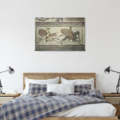 Mozaïekbedekking uit de Romeinse villa bij Laag Canvas Afdruk (Insitu (Slaapkamer))