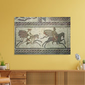 Mozaïekbedekking uit de Romeinse villa bij Laag Canvas Afdruk (Insitu (Woonkamer))