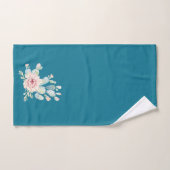 Mozaïekblauwe kleuren- en Waterverf-cactus Bad Handdoek (Handdoek)