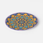 mozaïekbloem papieren bordje (Gekanteld)