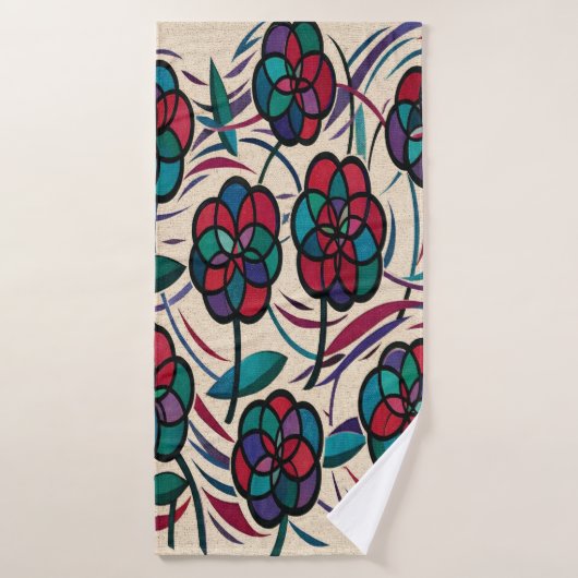 Mozaïekbloesem Badhanddoek (Badhanddoek)