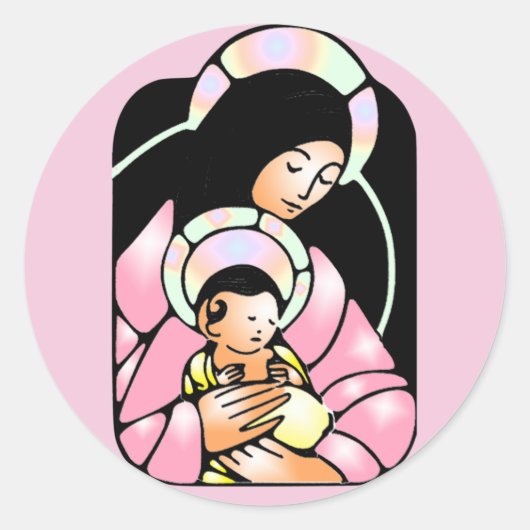 mozaïekbolierstickers ronde sticker (Voorkant)