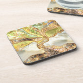 Mozaïekboom - Levensboom Bier Onderzetter (Linkerzijde)