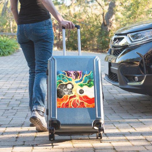 Mozaïekboom van het leven - Yin Yang Sticker (Koffer Insitu)