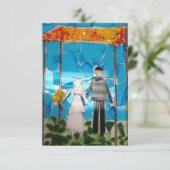 Mozaïekbruiloft Kaart (Staand voorkant)