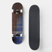 Mozaïekbruin design skateboard (Voorkant)