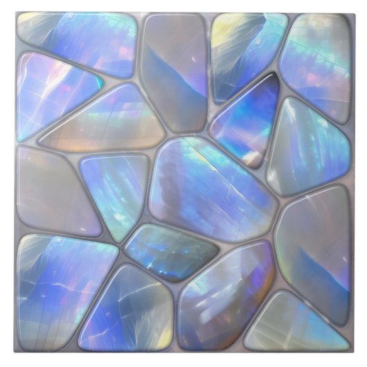 Mozaïekcellen van Moonstone Abstract Tegeltje (Voorkant)