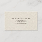 Mozaïekcirkel en bonsai-boom visitekaartje (Achterkant)