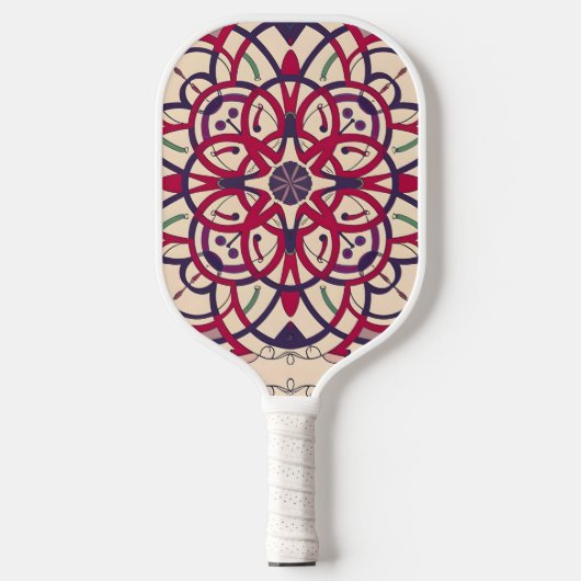 mozaïekcirkel, Mandala-Patroon Pickleball Paddle (Voorkant)