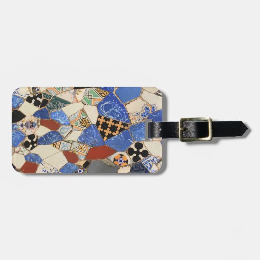 Mozaïekdecoratie Bagagelabel (Voorkant horizontaal)