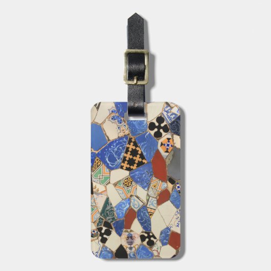 Mozaïekdecoratie Bagagelabel (Voorkant verticaal)