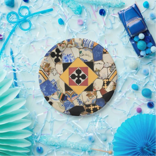 Mozaïekdecoratie Papieren Bordje (Feest)