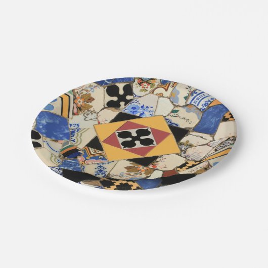 Mozaïekdecoratie Papieren Bordje (Gekanteld)