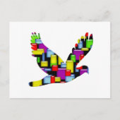 mozaïekduif briefkaart (Voorkant)