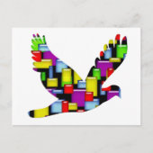 mozaïekduif briefkaart (Voorkant)
