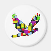 mozaïekduif magneet (Voorkant)