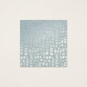 Mozaïekeffect, aardhouder, juweliel beeldscherm vierkante visitekaartjes (Achterkant)