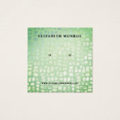 Mozaïekeffect, aardhouder, juweliel beeldscherm vierkante visitekaartjes (Voorkant)