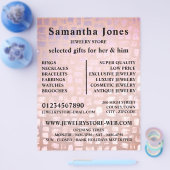 Mozaïekeffect, juwelenwinkel flyer (Enkel)
