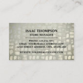 Mozaïekeffect, juwelier visitekaartje (Achterkant)