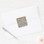 Mozaïeken van Meydankapi, circa 4e eeuw na Christu Vierkante Sticker (Envelop)