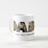Mozaïekfoto met letters voor Vaderdag DADDY Koffiemok (Voorkant links)