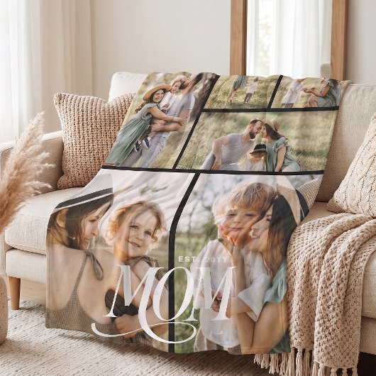 Mozaïekfoto van mama fleece deken