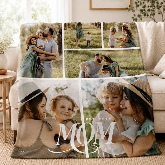 Mozaïekfoto van mama fleece deken