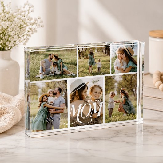 Mozaïekfoto van mama fotoblokken